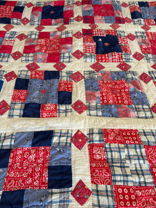 Patriotic Picnic Patchwork Quilt