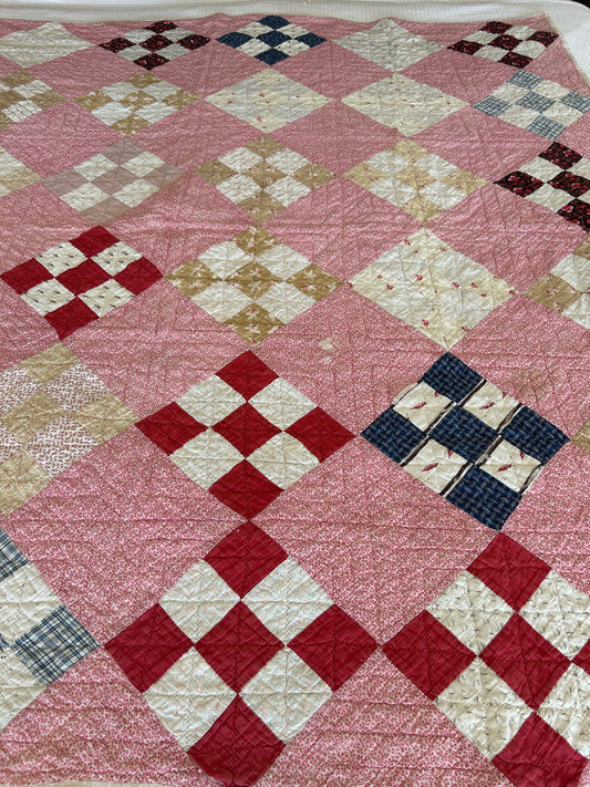 Antique 9 Patch Quilt