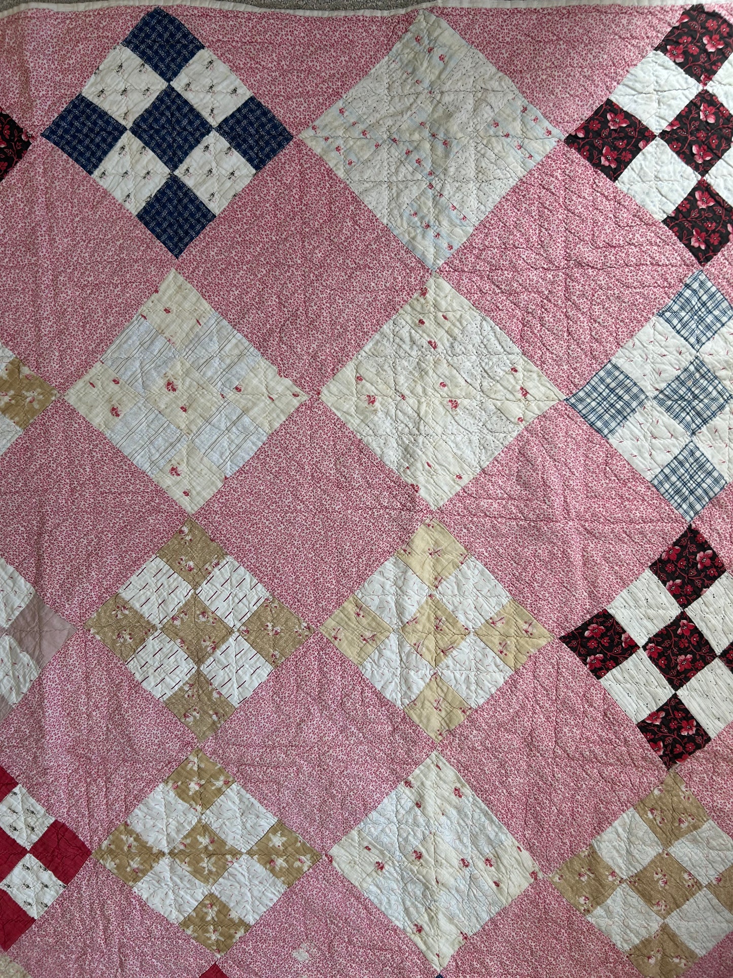 Antique 9 Patch Quilt