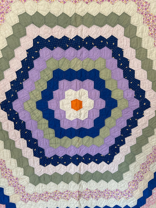 Feedsack Around The World Quilt