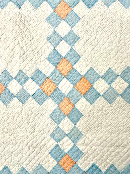Pastel Double Irish Chain Quilt