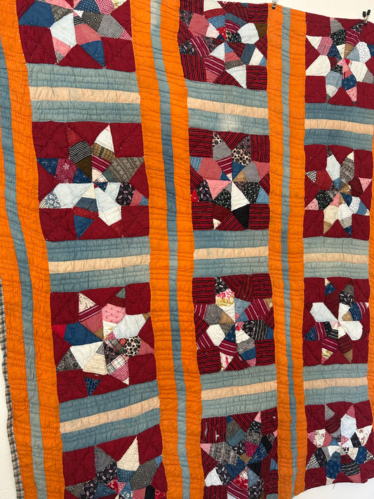 Antique Lemoyne Star Quilt | Early 1900s