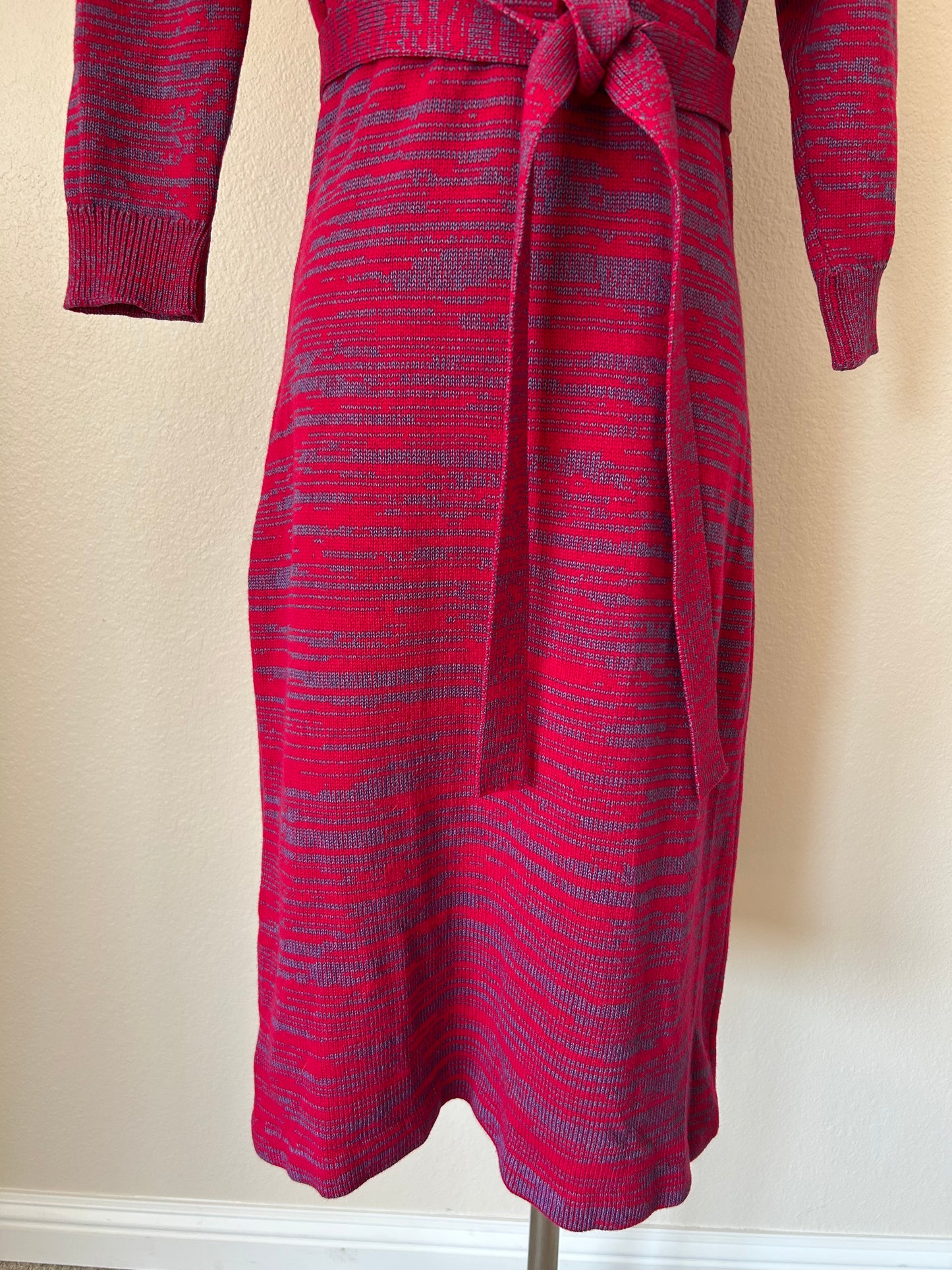 Pink & Blue Sweater Dress | M | 1990s