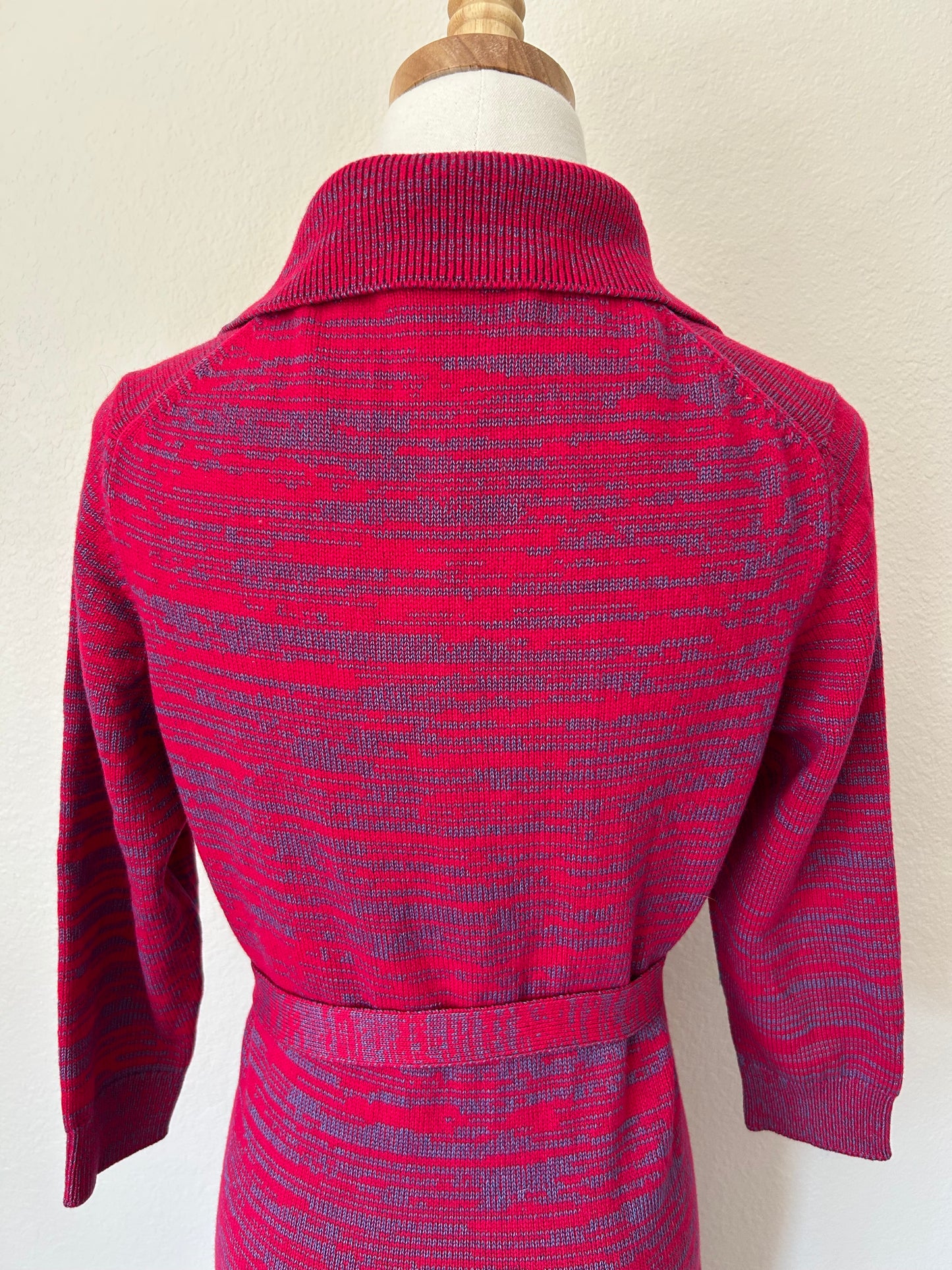Pink & Blue Sweater Dress | M | 1990s