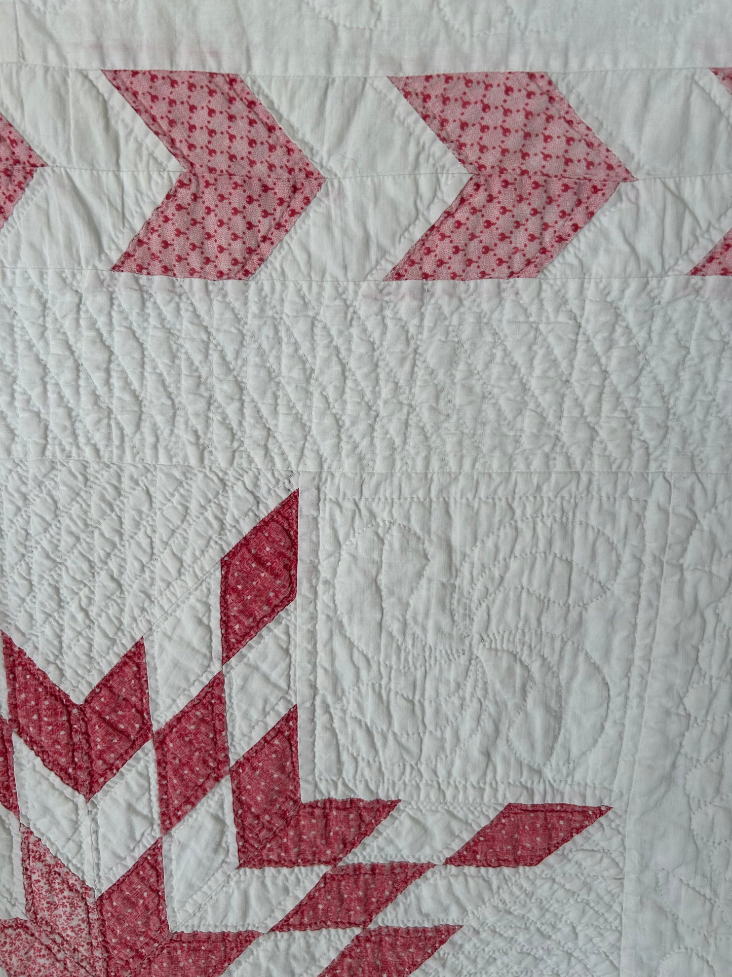 Red Starburst Quilt | Early 1900s