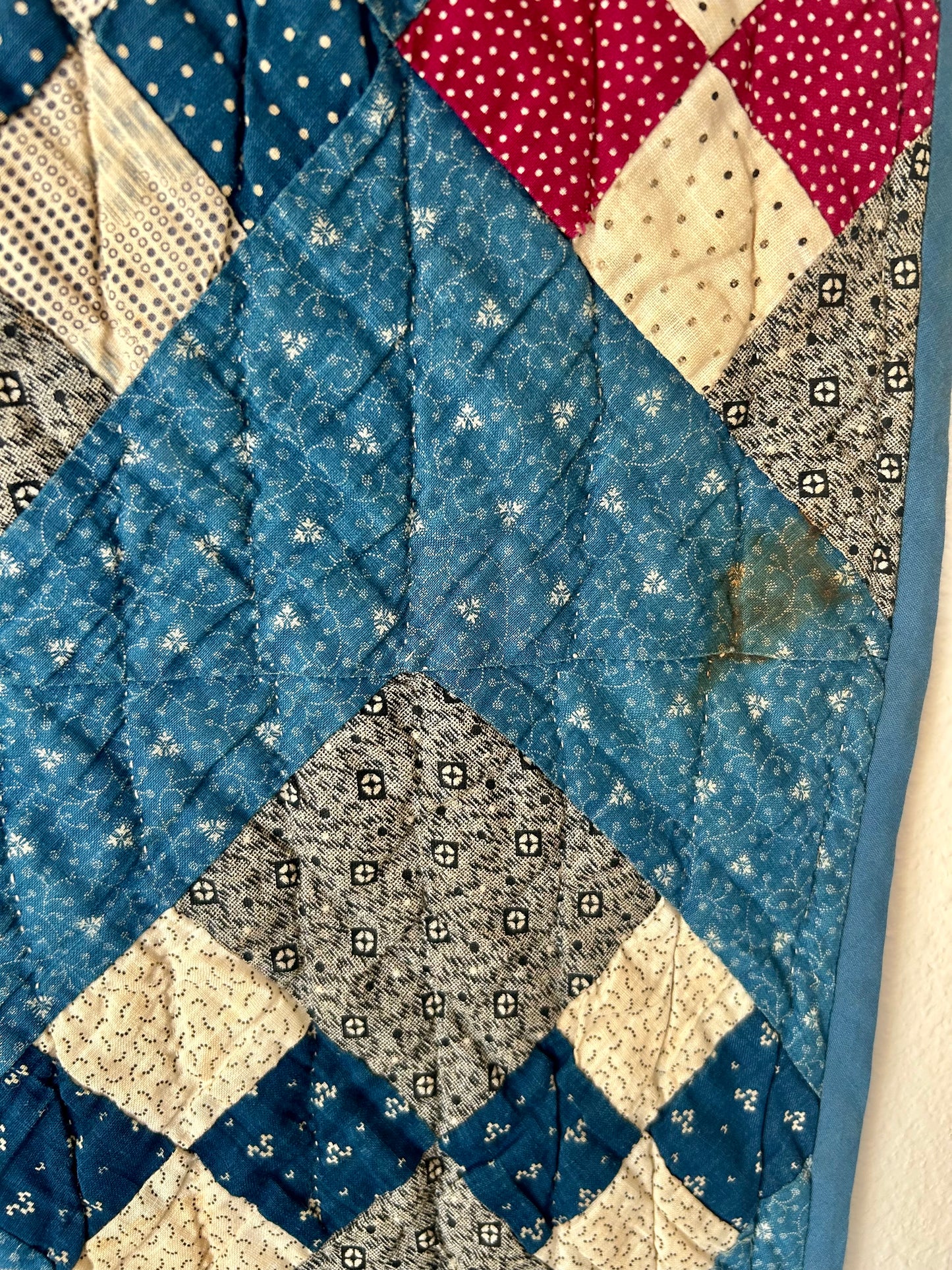Antique Indigo 10 Patch Quilt | 1890s