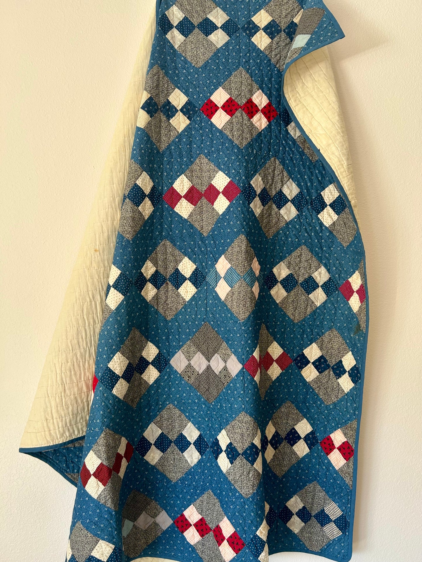 Antique Indigo 10 Patch Quilt | 1890s