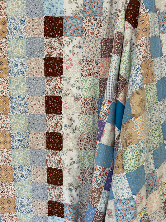 Floral Patchwork Quilt | 1970s