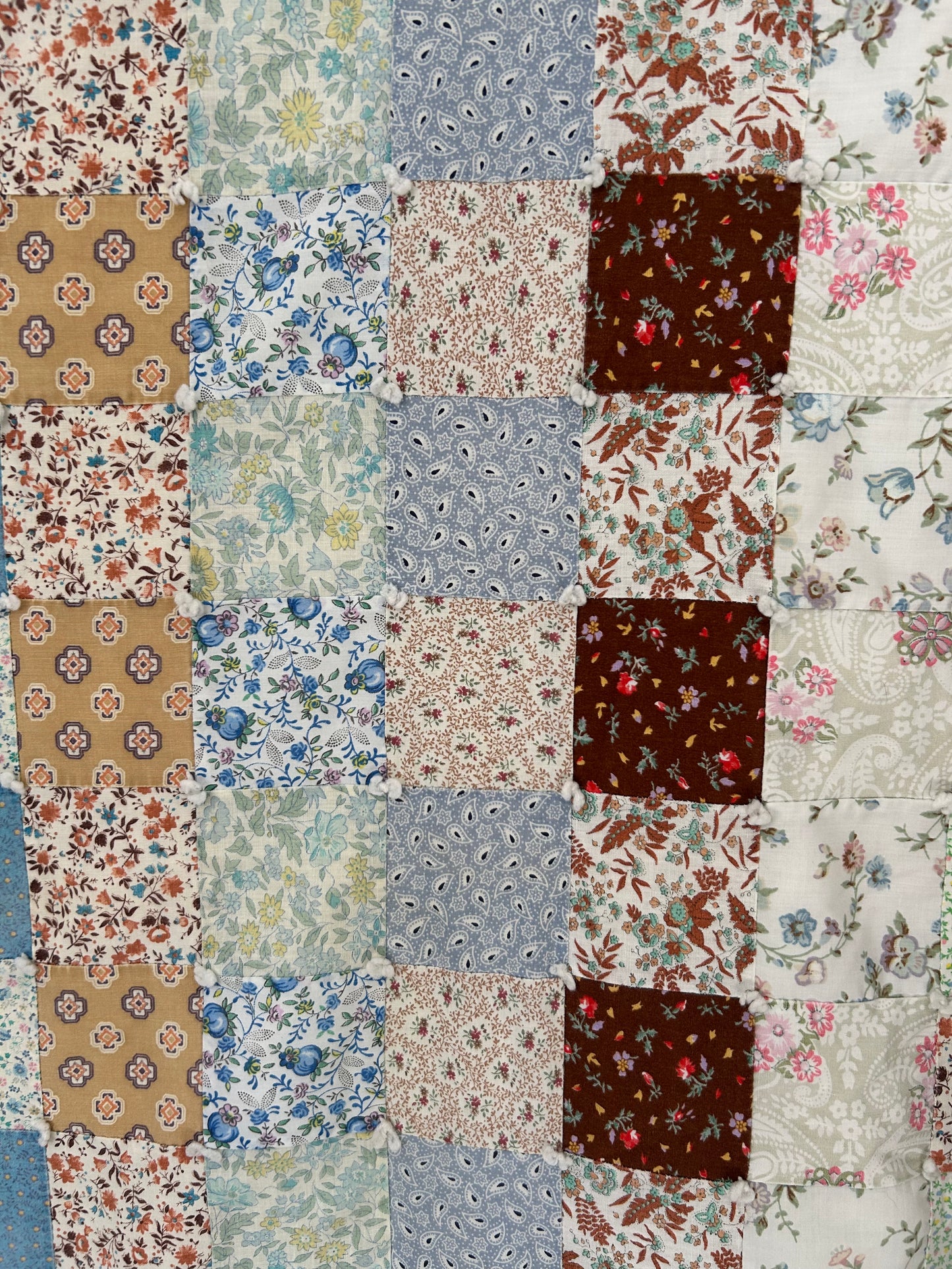 Floral Patchwork Quilt | 1970s