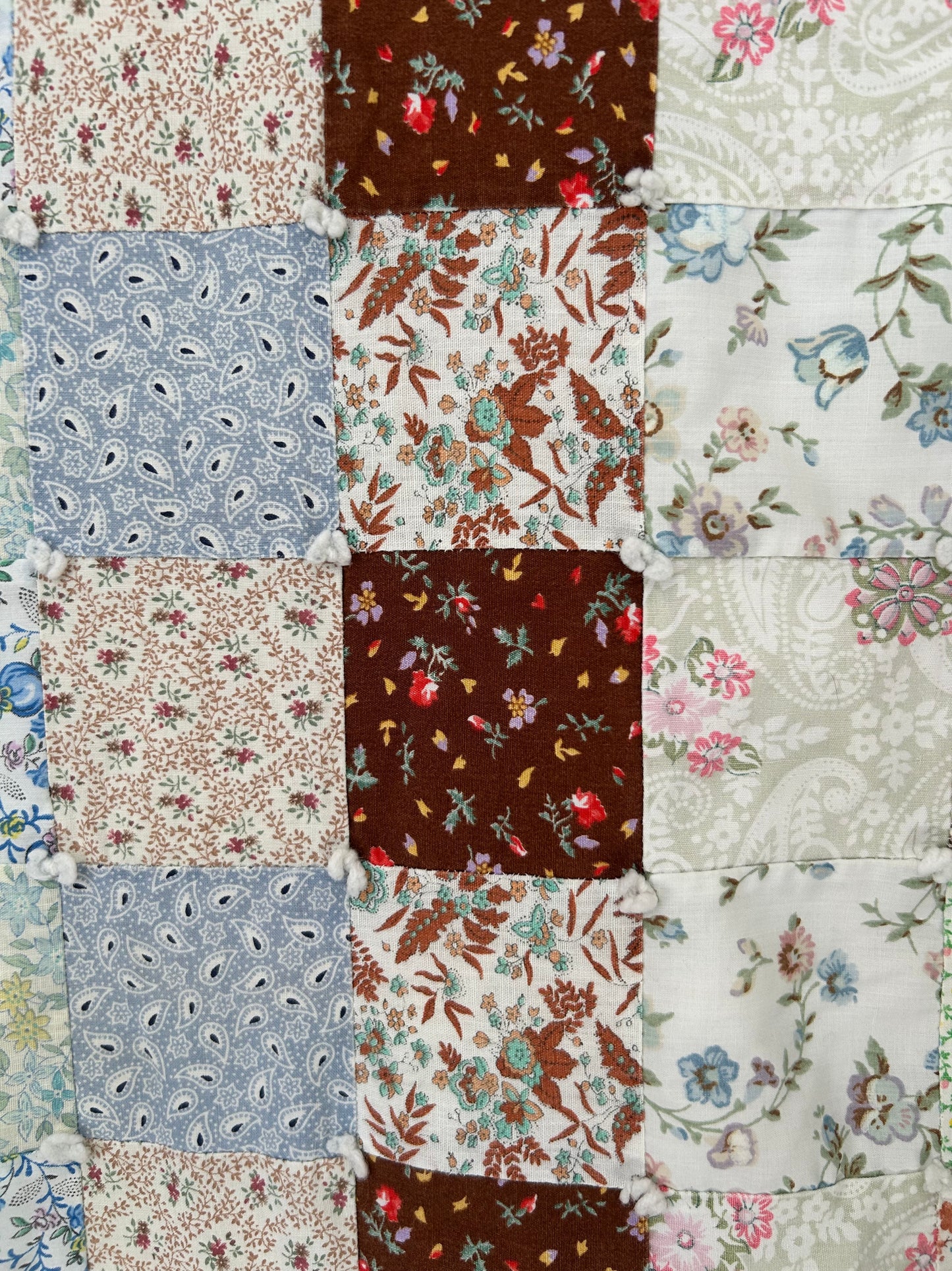 Floral Patchwork Quilt | 1970s