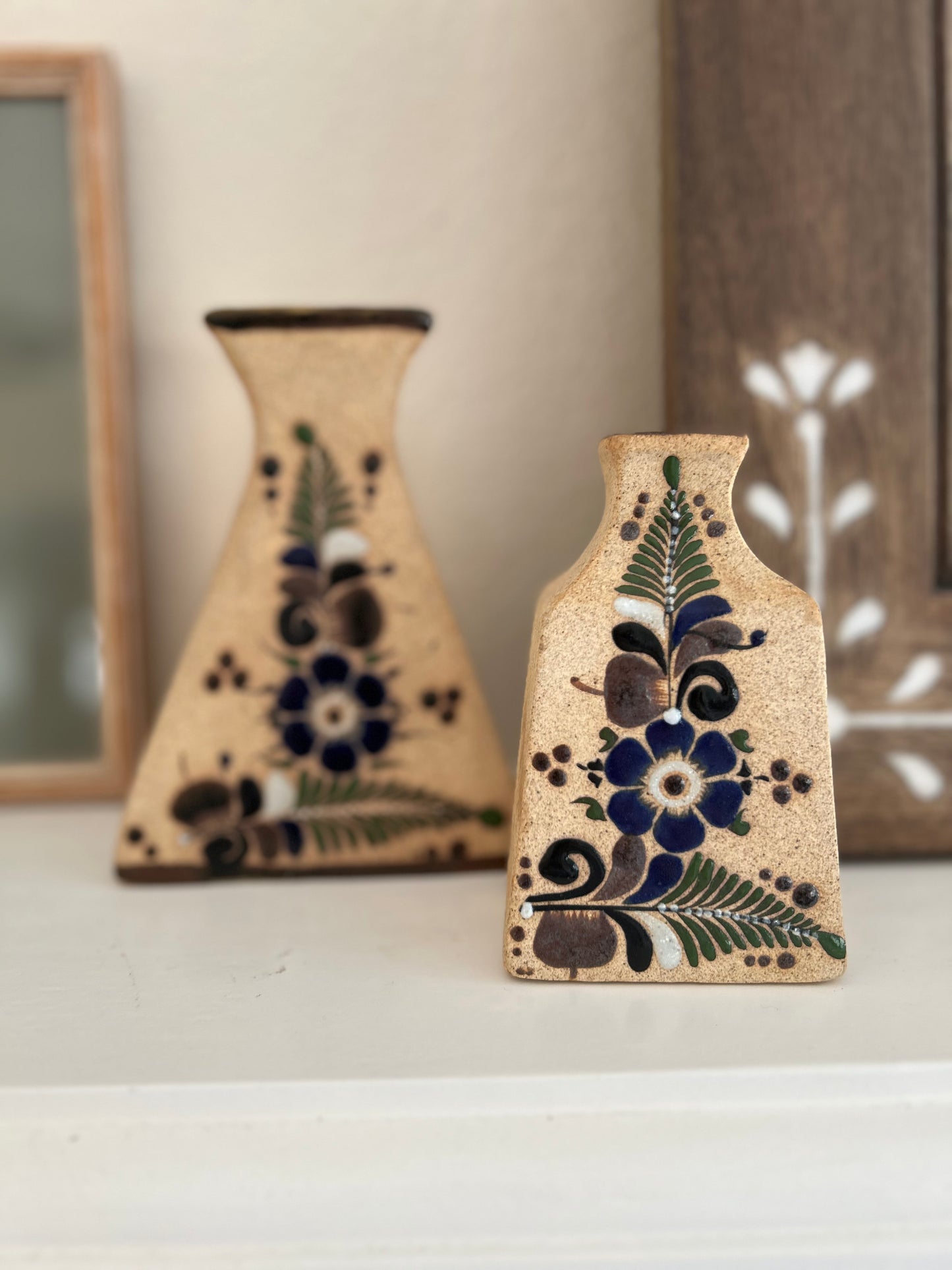 Vintage Tonalá Mexican Ceramic Bud Vase | Small