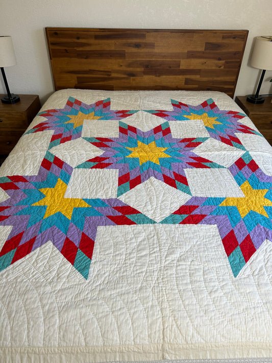 Native Broken Star Quilt | 1950s